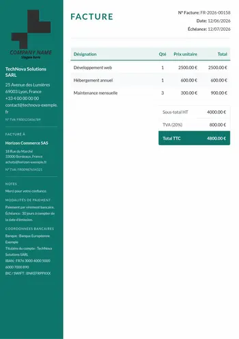 Modèle deux colonnes