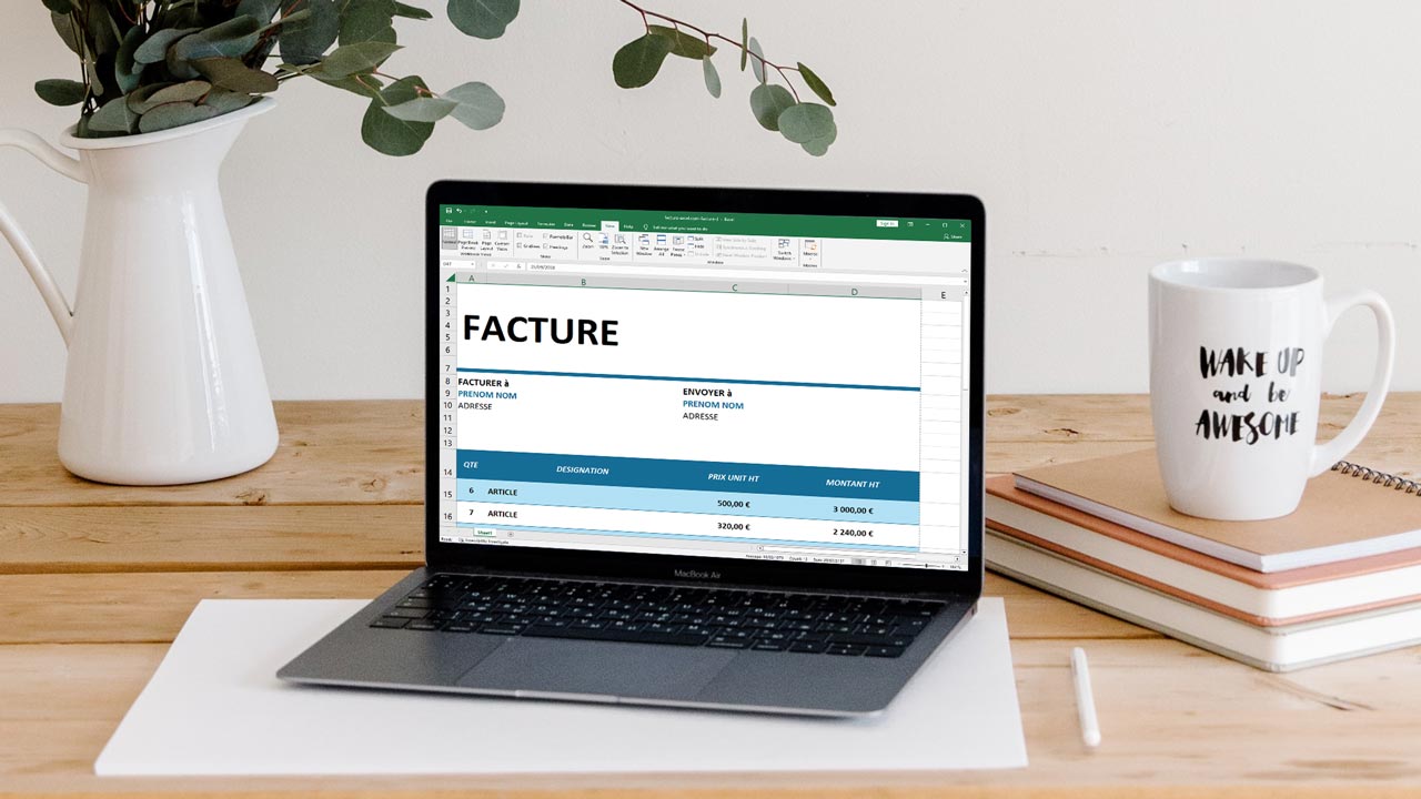 faire une facture dans Excel